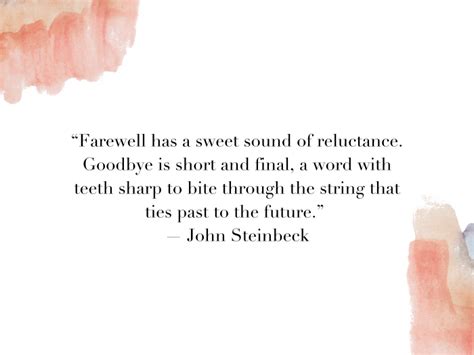 Short & Sweet Goodbyes