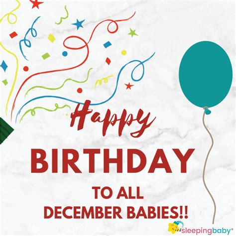 Short & Sweet Greetings for a December Baby