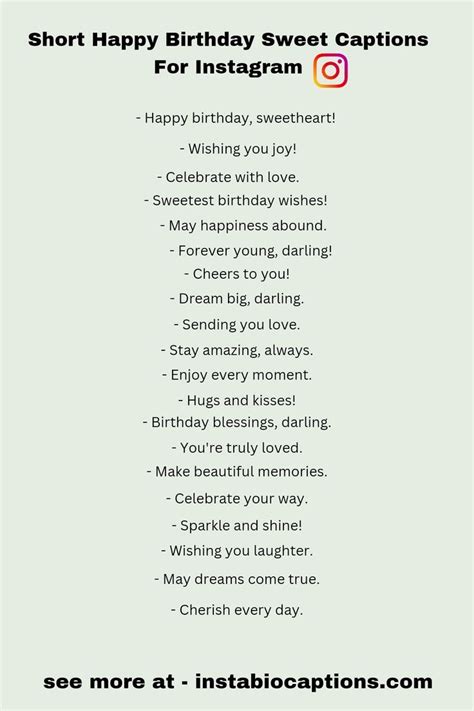 Short, Sweet & Perfect for a Post: Birthday Texts & Captions