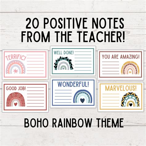 Short & Sweet Rainbow Notes for a Quick Text