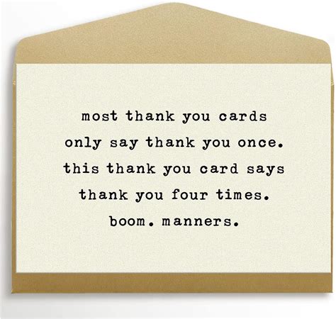 Short, Sweet & Sarcastic Thanks