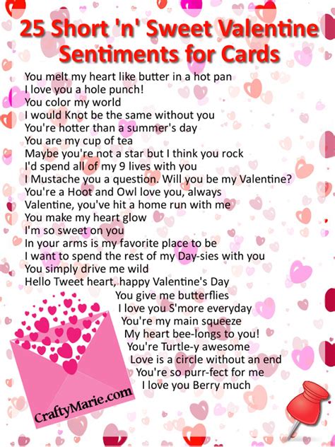 Short & Sweet Sentiments from the Heart