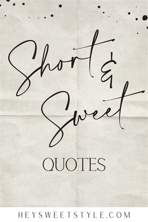 Short & Sweet Sentiments