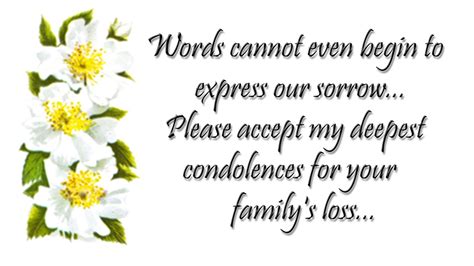 Simple & Sincere Condolences
