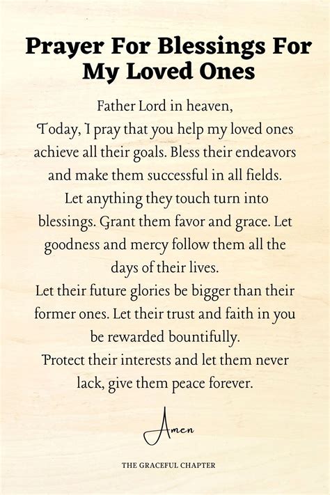 Simple & Sincere Prayers for Your Loved Ones