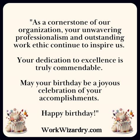 Simple & Sincere: Professional Birthday Greetings