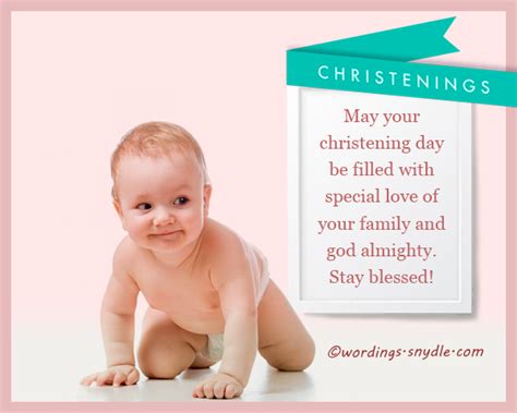 Simple & Sweet Christening Messages
