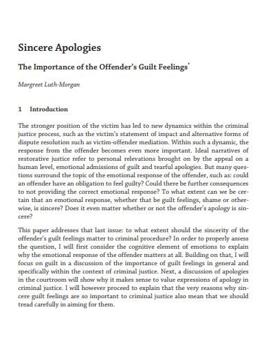 Sincere Apologies & Heartfelt Explanations