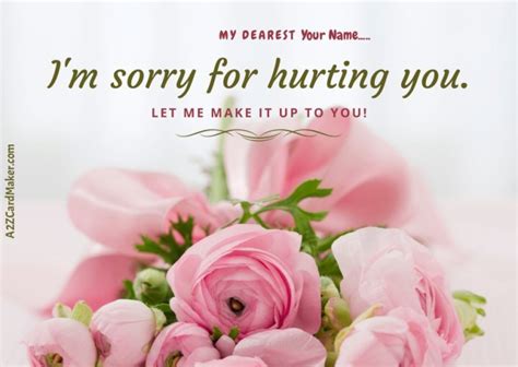 Sincerely Sweet & Heartfelt Apologies