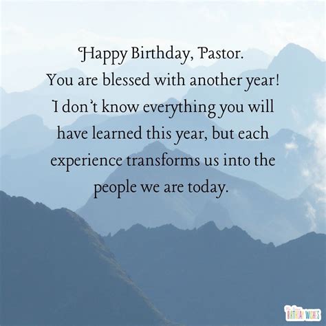 Special Birthday Wishes for a Pastor or Spiritual Mentor