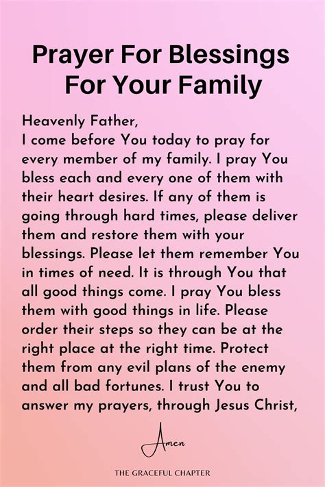 Spiritual and Religious Blessings for Your Family