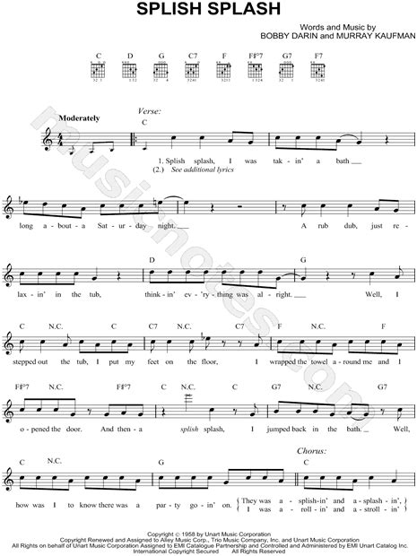 Splish, Splash! Just-Because Notes