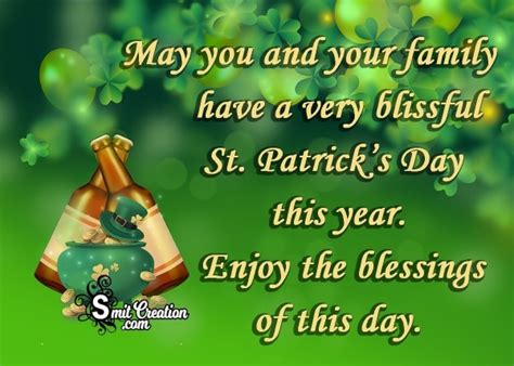 St. Patrick's Day Wishes for Friends & Family