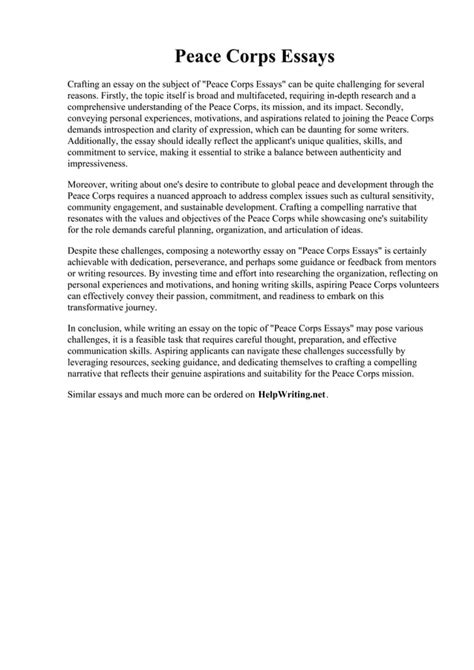 Statements of Longing for Peace and Release