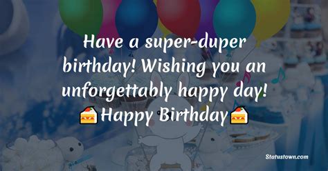 "Super-Dee-Duper!" Classic Birthday Wishes