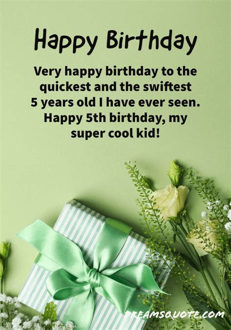 Sweet & Heartfelt Wishes for a Fabulous Five-Year-Old