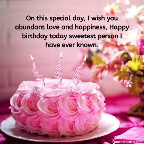 Sweet Wishes for a Sweet Person