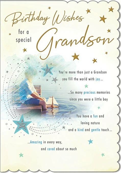 Sweet Wishes for a Young Grandson