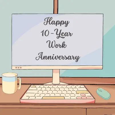 Ten Years Strong: Wishes for a 10-Year Work Anniversary