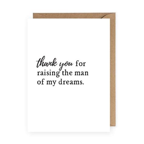 Thank You for Raising the Man/Woman of My Dreams