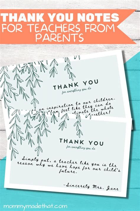 Thank You Notes for the Magical Staff & Owners