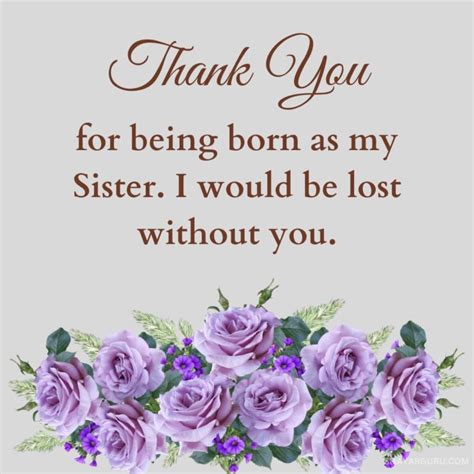Thanking God for a Sister Like You