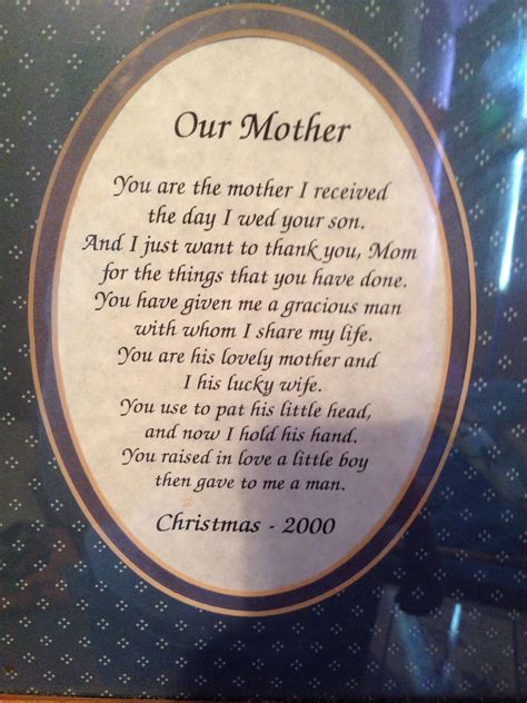 Thanking Her for Raising the One I Love