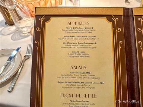 The 1923 "Golden Age" Menu