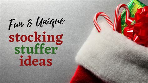 The "A Little Something" Stocking Stuffers & Small Surprises