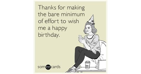 The "Bare Minimum Effort" Birthday Shout-Outs