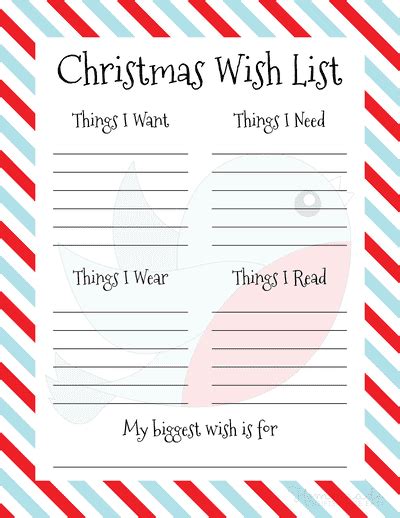 The Classic & Comprehensive Wish List Template