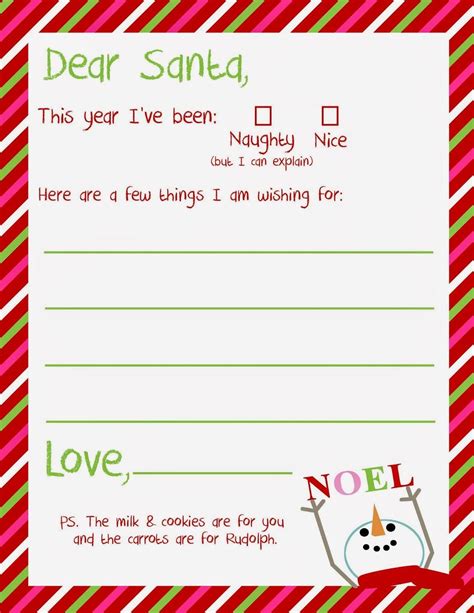 The Classic "Dear Santa" Letter