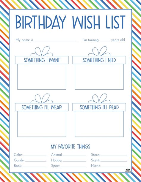 The Classic Holiday & Birthday Wish List