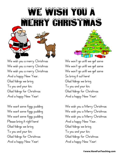 The Complete "We Wish You a Merry Christmas" Lyrics