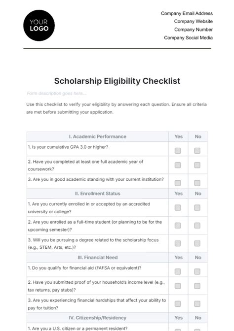 The Core Criteria: A Simple Eligibility Checklist