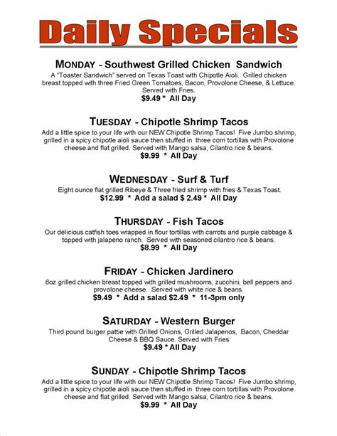 The Daily Specials: Just Because & Good Luck