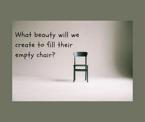 The Empty Chair: For a Celebration You Missed
