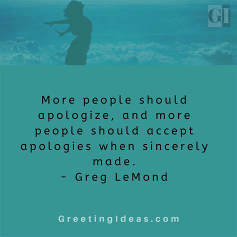 The Genuinely Apologetic & Heartfelt