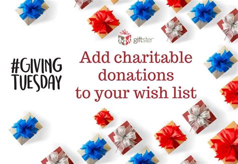 The "Gift of Giving" Charitable Wish List