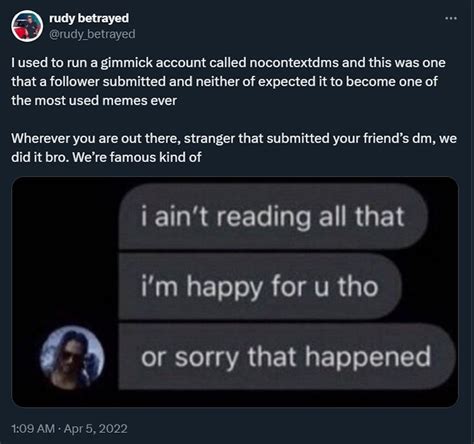 The 'Happy For U, Or Sorry That Happened' Approach