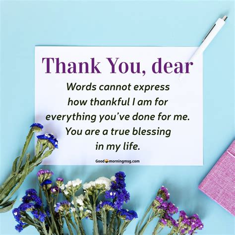 The Heartfelt "Thank You" Note