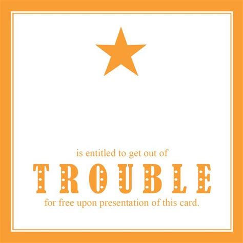 The "In Case of Emergency" Wish: Get-Out-of-Trouble-Free Cards