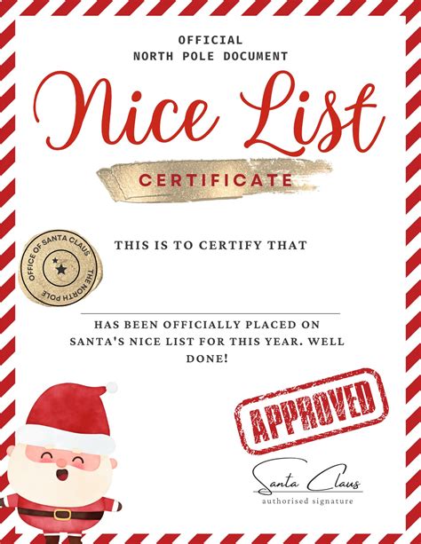 The "Nice List" Report Card: Proving Your Good Deeds