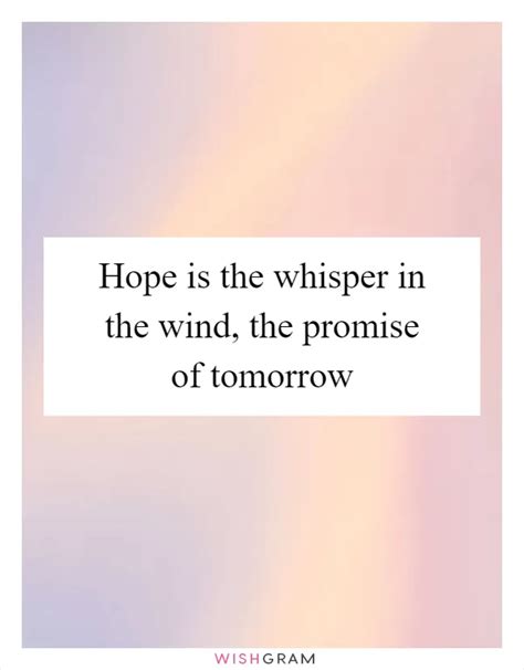 The Promise of Tomorrow, Wishing You Near