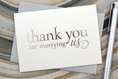 The "Thanks for Marrying Our Child" Section