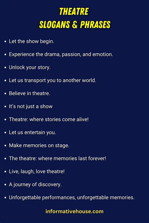 Theatrical Last Words: Dramatic Lines for Journals & Captions