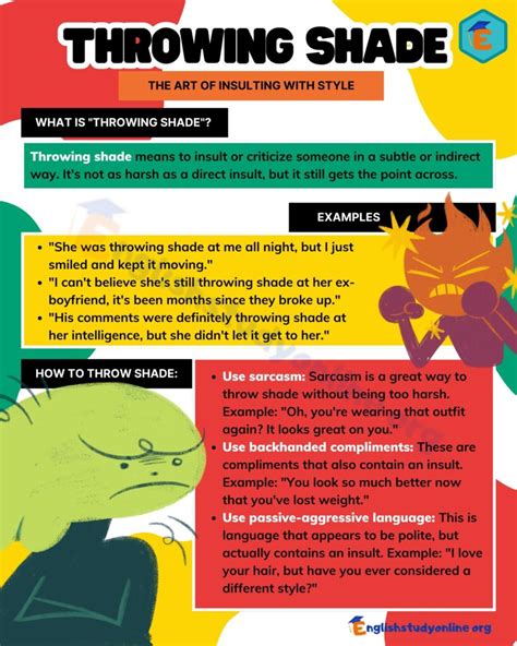 Throwing Shade (Respectfully): Lines for Your 'Frenemies'
