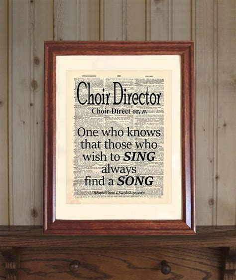 To a Cherished Music Teacher or Choir Director