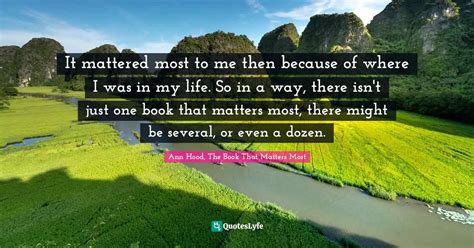 To Be There When It Mattered Most