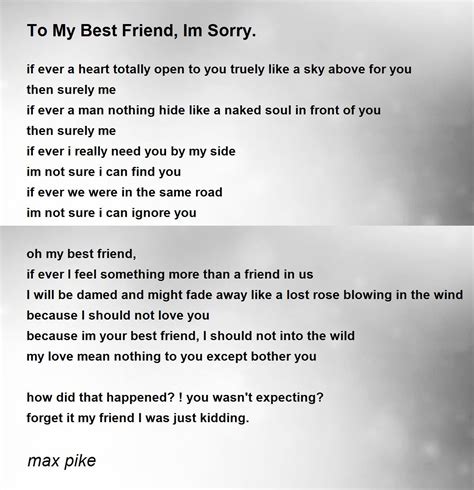 To Mend a Bridge or Say "I'm Sorry"